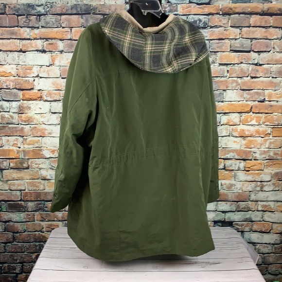 Nautica green and tan hooded jacket size XL - Picture 2 of 7